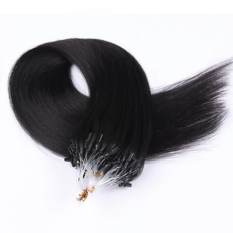 12A Micro Ring Hair Extensions Natural Color Remy Virgin Hair Easy Micro Loop Hair For Women